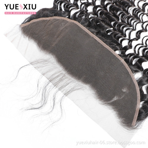 100%  Virgin Human Hair Swiss Transparent HD Lace Frontal